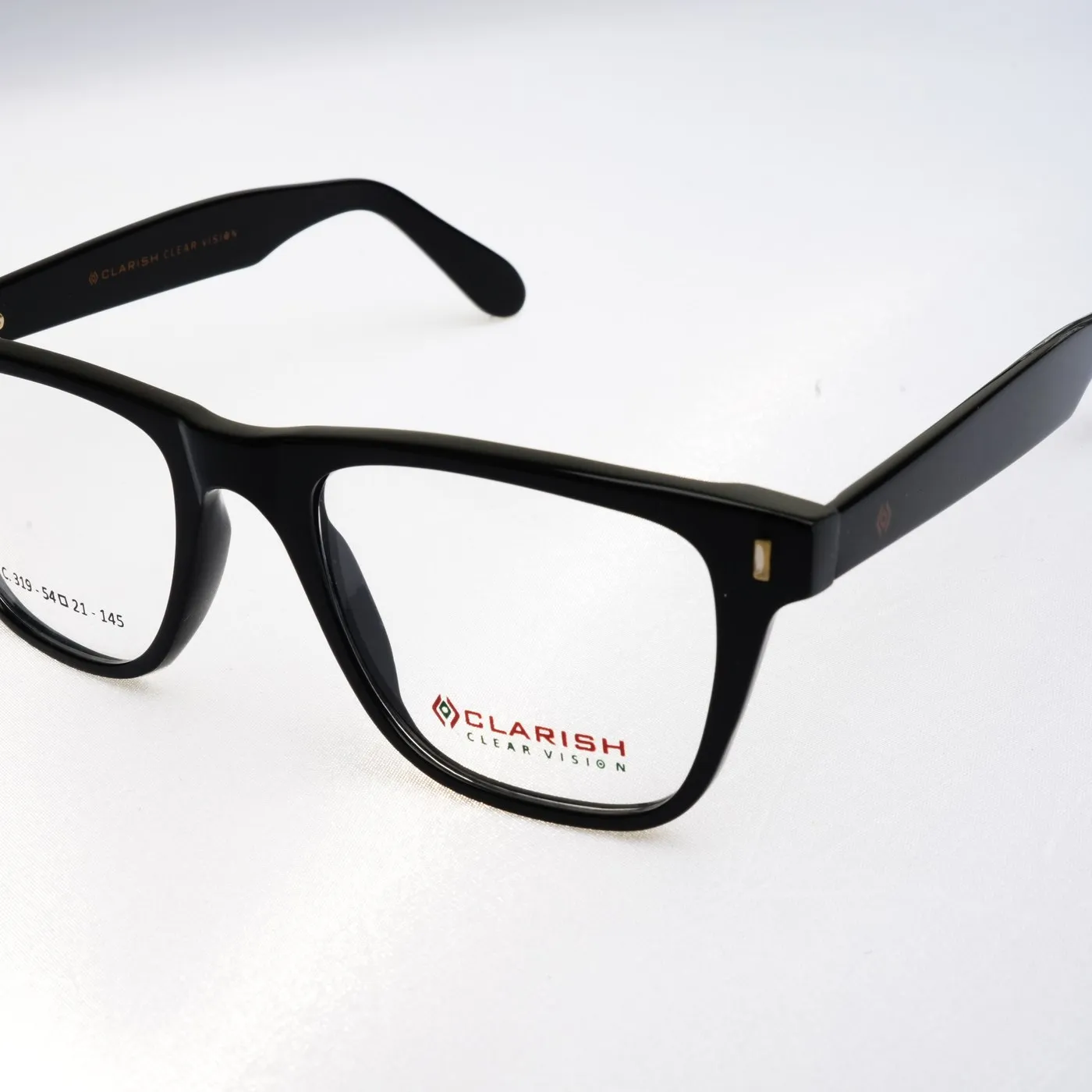 Clarish C.319 square cellulose acetate optical frame, 54-21-145 mm